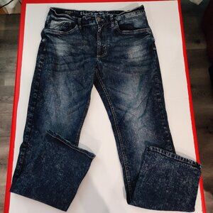 I jeans by Buffalo Spencer-X straight dark wash stone washed blue men's sz 34
